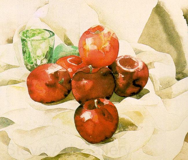 Demuth, Charles Still Life with Apples and a Green Glass Norge oil painting art